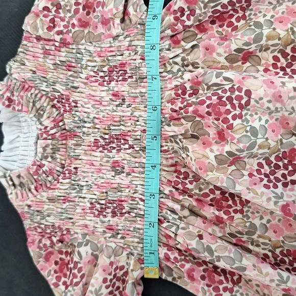 Mayoral Long Sleeve Smocked Floral Dress - Picture 12 of 14